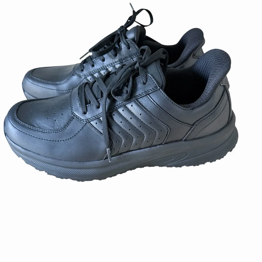 Orthofeet Orthopedic Black 9.5 D Medium Walking Sneakers Shoes -Missing Insoles
